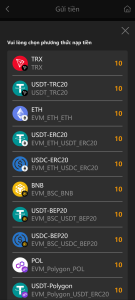 Đặt cọc USDC USDT vào U8fun sử dụng Binance 3